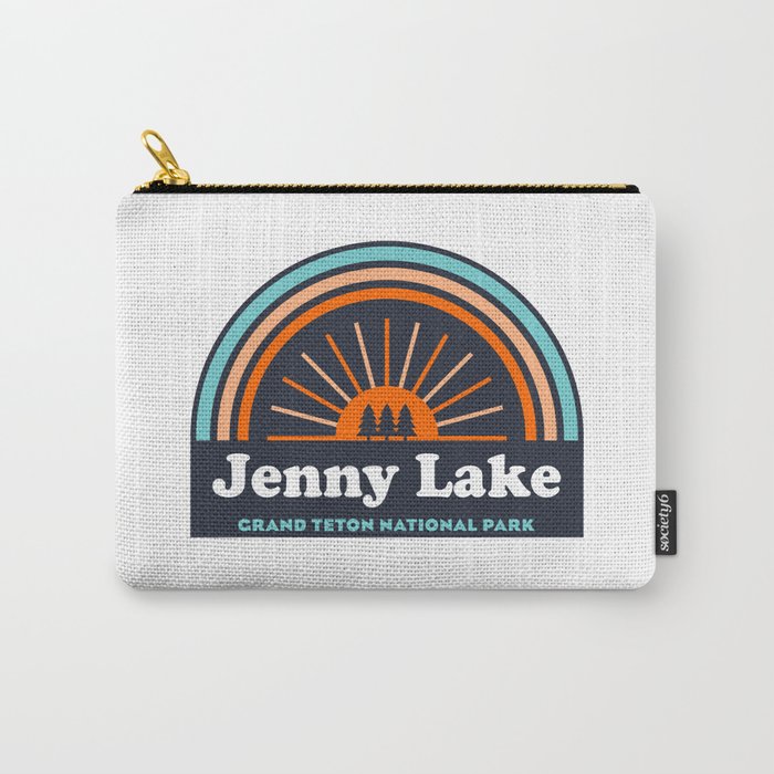 Jenny Lake Grand Teton National Park Rainbow Carry-All Pouch
