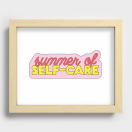 Summer of Self-Care Recessed Framed Print