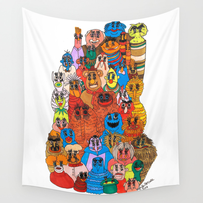 Moppets Wall Tapestry By Thunderpuss Society6