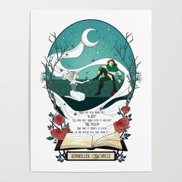 Kingkiller Chronicle Moon Key Quote Poster