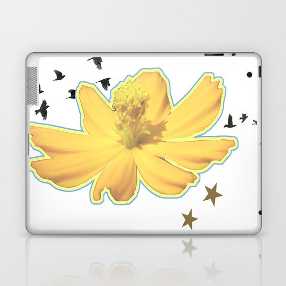 yellow flower fall colors Laptop & iPad Skin