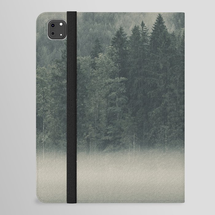 Misty Pine Forest iPad Folio Case