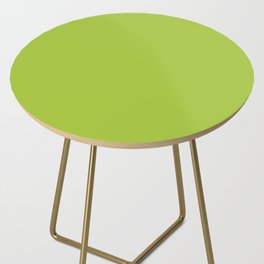 Android Green Solid Color Popular Hues Patternless Shades of Olive Collection Hex #a4c639 Side Table
