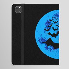 Vampire Bats Against The Blue Moon iPad Folio Case