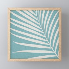 Vintage Palm Frond Silhouette Framed Mini Art Print