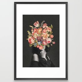 Vintage floral bouquet Framed Art Print