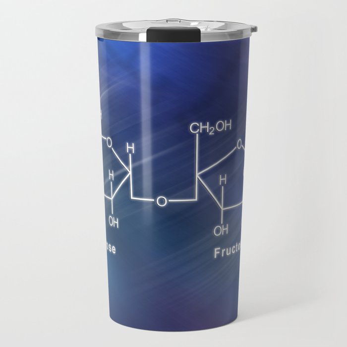 Sucrose Structural chemical formula Travel Mug