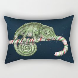 Christmas Chameleon Rectangular Pillow