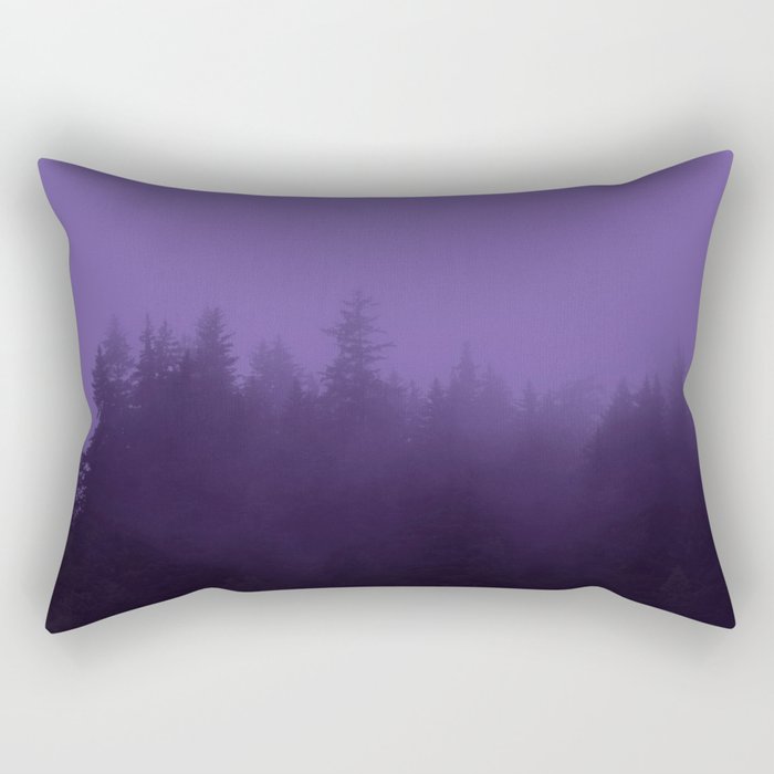 Licorice Forest with Ultra Violet Fog, Alaska Rectangular Pillow