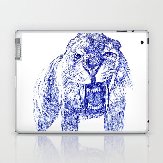 Saber Tooth Tiger. Laptop & iPad Skin