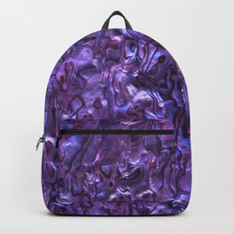 Abalone Shell | Paua Shell | Sea Shells | Patterns in Nature | Violet Tint | Backpack