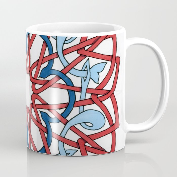 Blue Whales in a Red Sea Coffee Mug