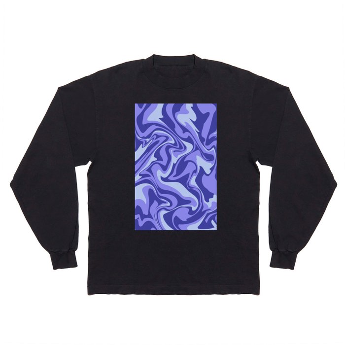 marbled peace_purples blues Long Sleeve T Shirt