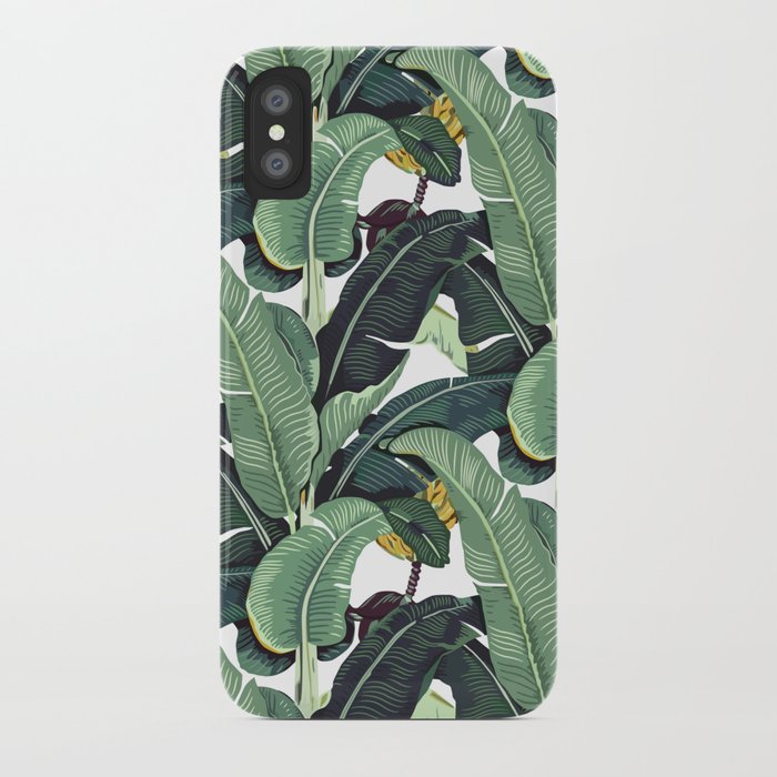banana leaf pattern iphone case