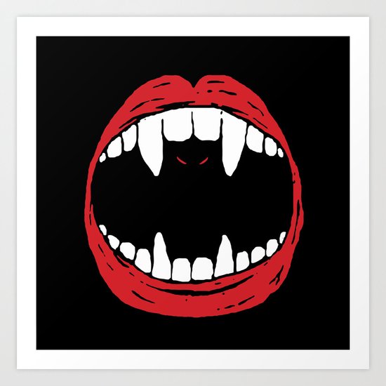 Vampire Bat Art Print