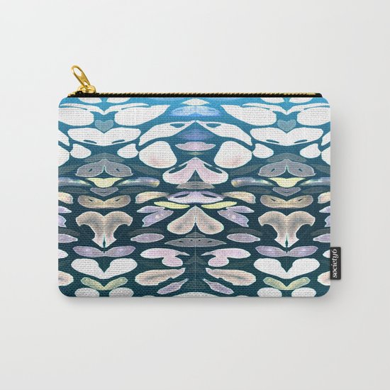 Under The Sea Summer Swimming Lessons, Dark Blue Carry-All Pouch