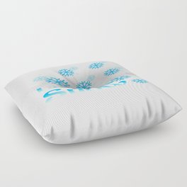 Let It Snow Floor Pillow