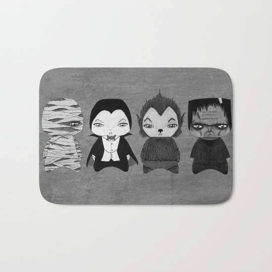 A Boy - Universal Monsters Black & White édition Bath Mat