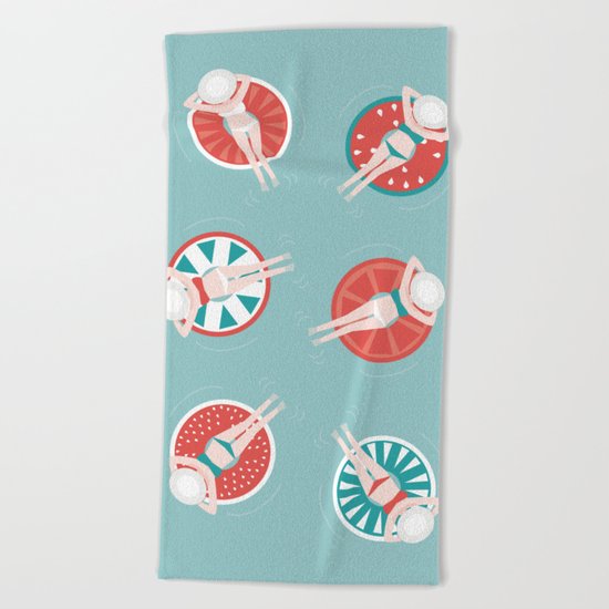 Fruit fun with the girls Beach Towel