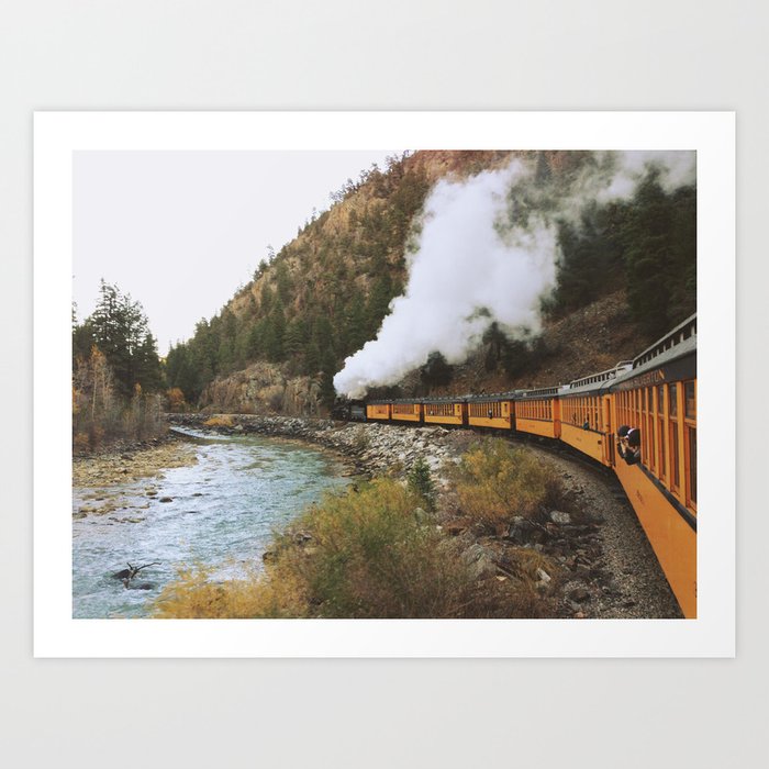 Steam Train Art Print