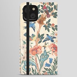 William Morris & May Morris Antique Chinoiserie Floral iPhone Wallet Case