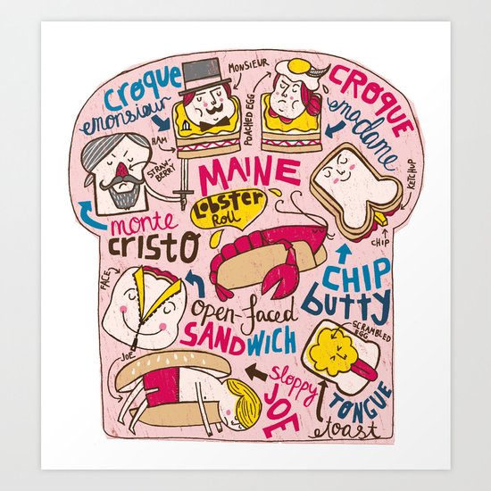 Sandwich Chart Art Print