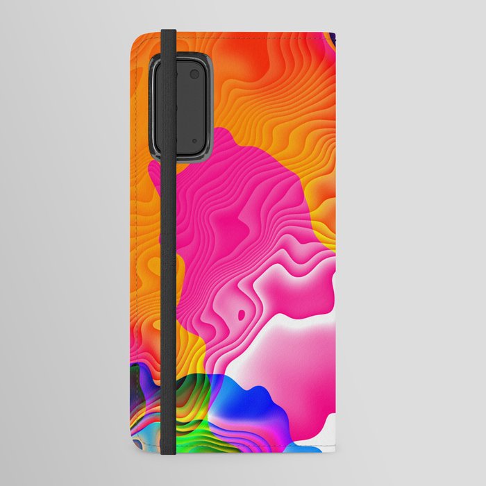 Vivid Neon shapes Android Wallet Case