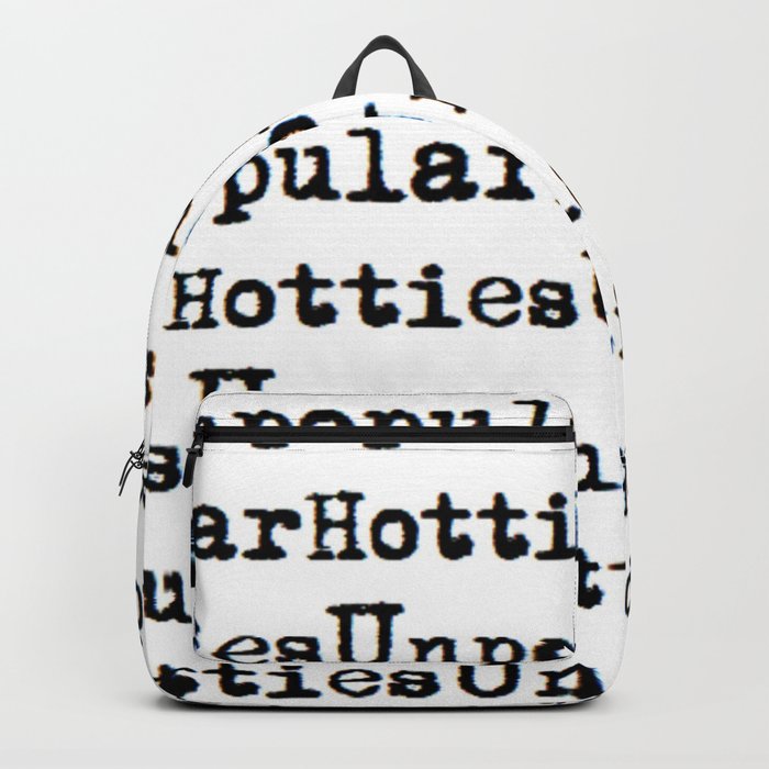 Unpopular Hotties pattern Backpack