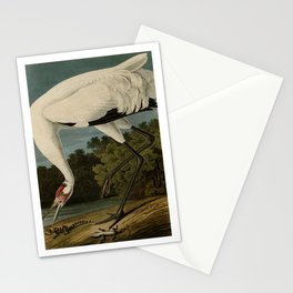 Hooping Crane, Birds of America by John James Audubon Stationery Card