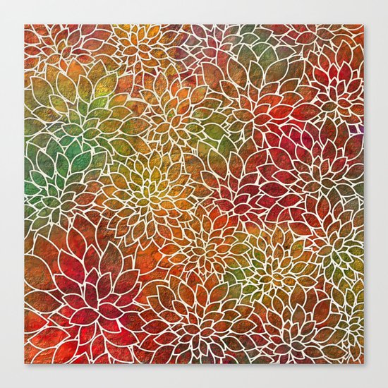 Floral Abstract 15 Canvas Print