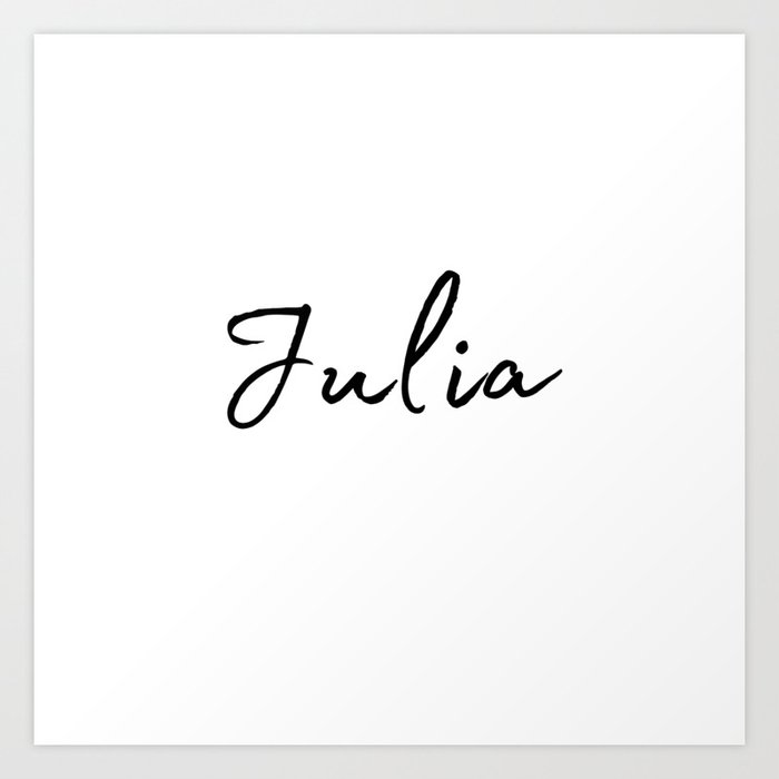 Julia Name Art