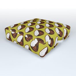 Coconut Pattern - Green Outdoor Floor Cushion