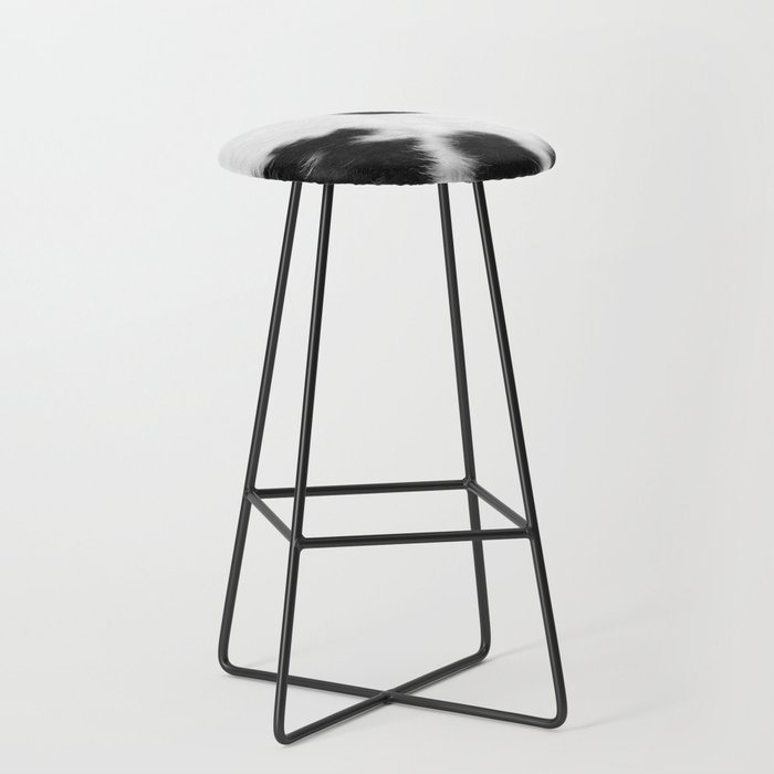 Black and White Cowhide Hygge  Bar Stool