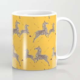 Royal Tenenbaums Zebra Wallpaper - Mustard Yellow Coffee Mug