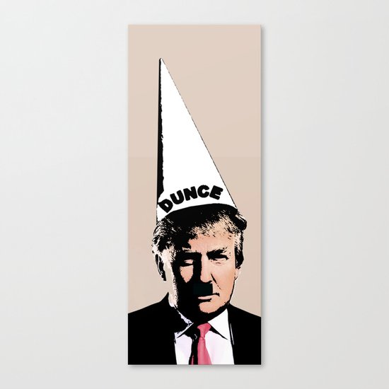 DONALD DUNCE Canvas Print