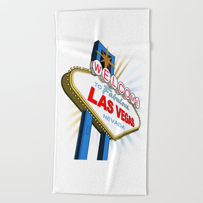 Welcome To Las Vegas Beach Towel By Adamzworld Society6 Welcome To Las Vegas Beach Towel By