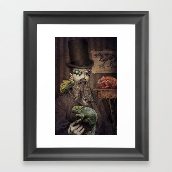 The Chameleon Collector Framed Art Print