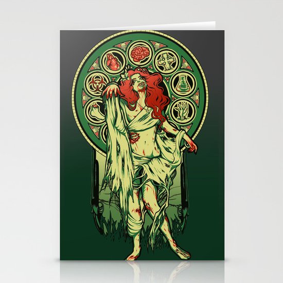 Zombie Nouveau Stationery Cards
