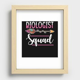 Biologist Biology Women Group Recessed Framed Print