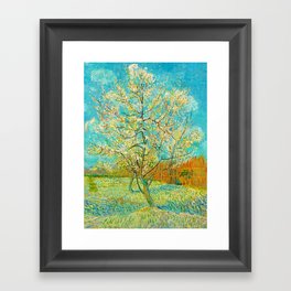 Vincent van Gogh - The Pink Peach Tree ,(1888) Framed Art Print