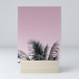 Good Vibes Pink Palm Photography Mini Art Print