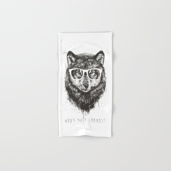 Who's your granny? (b&w) Hand & Bath Towel