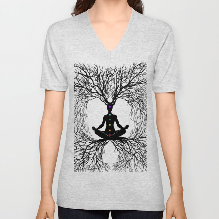 Tree of Life V Neck T Shirt