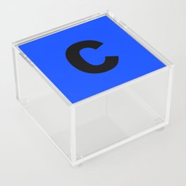 letter C (Black & Blue) Acrylic Box