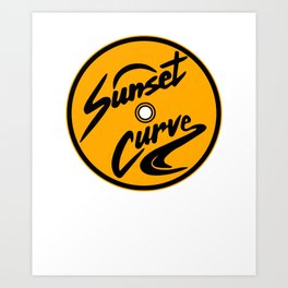 Sunset Curve CD logo - Gift Idea for Julie and The Phantoms Lovers Art Print | Sunsetcurvegift, Sunsetcurvemask, Sunsetcurve, Sunsetcurvemasks, Sunsetcurve2, Graphicdesign, Sunsetcurveband, Sunsetcurve1, Sunsetcurve3 
