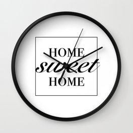 home sweet home Wall Clock
