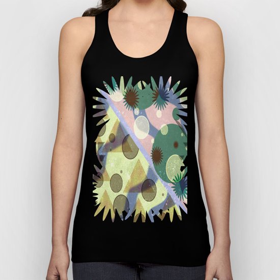 Geometric Suns and Pyramids Unisex Tank Top