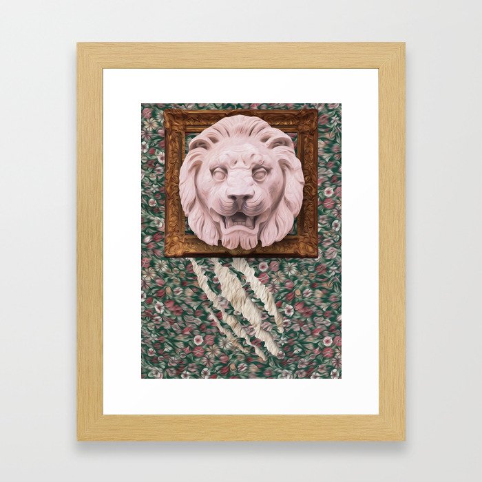 Lion Hunter Framed Art Print