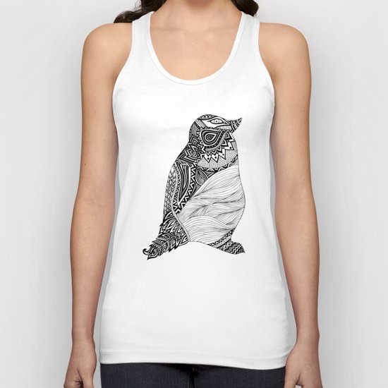 Tribal Penguin Unisex Tank Top