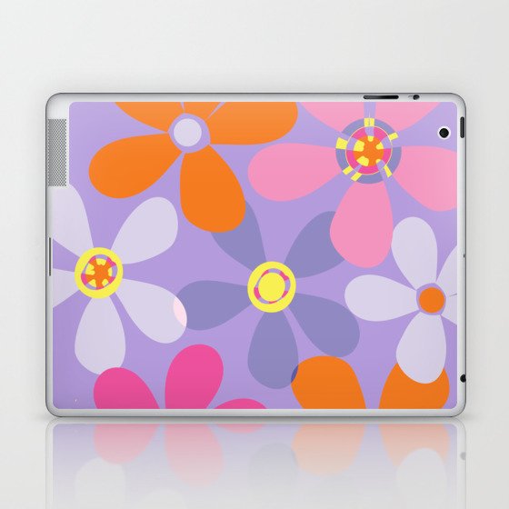 Coloured flowers! Laptop & iPad Skin
